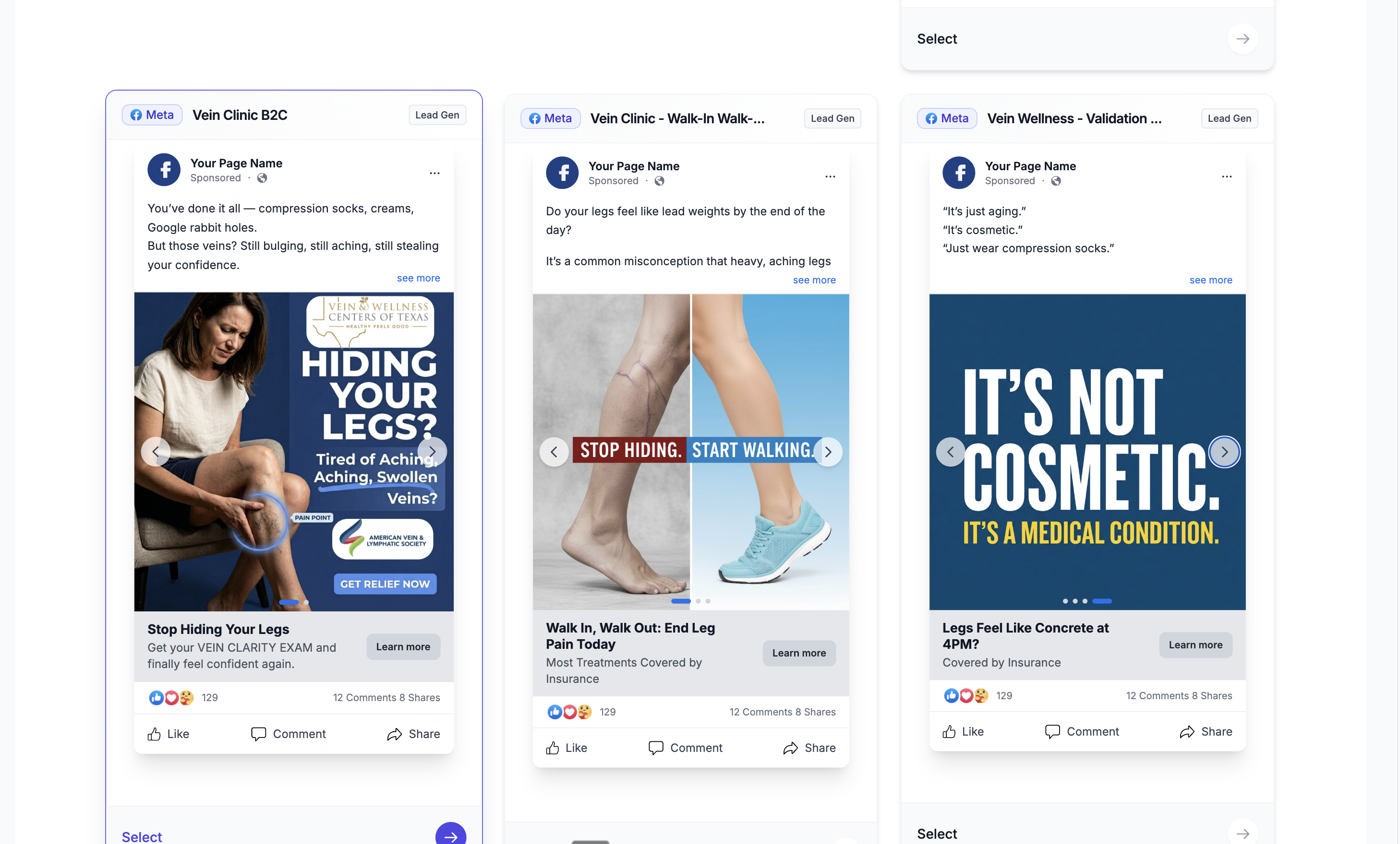 Ad templates